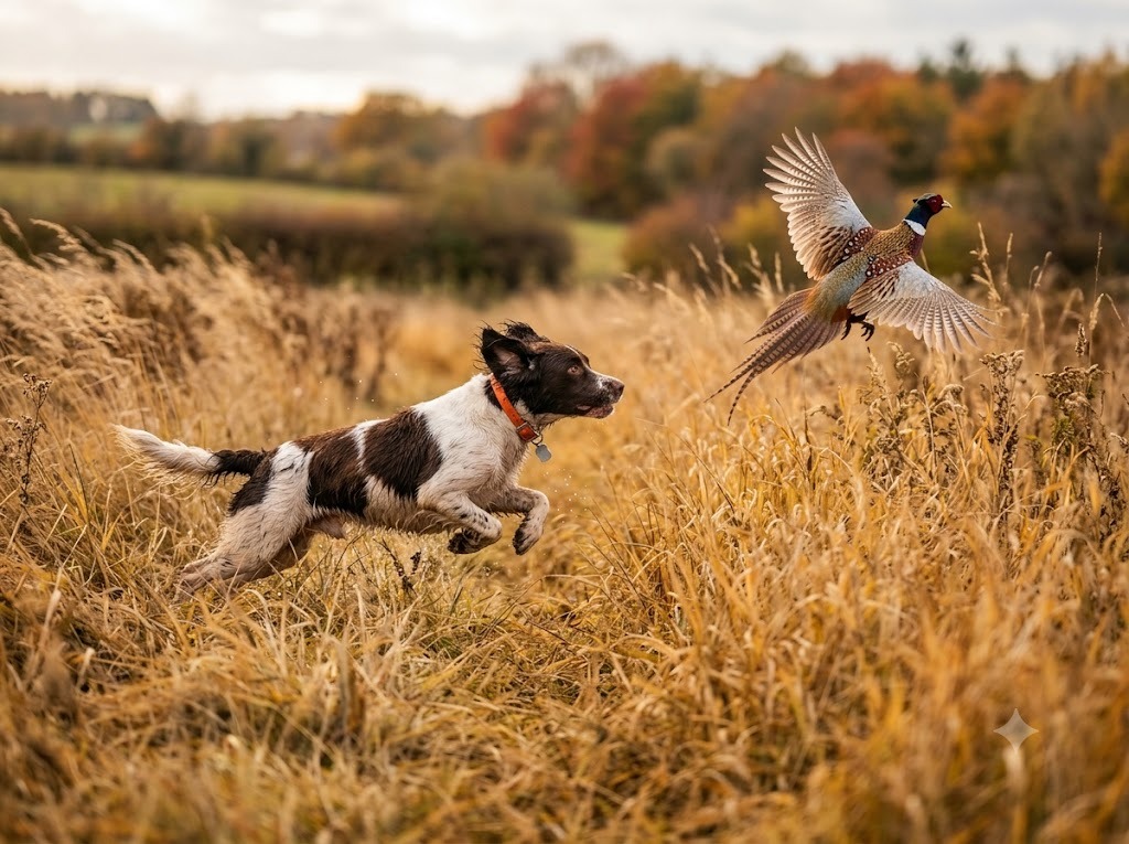 Flushing spaniels