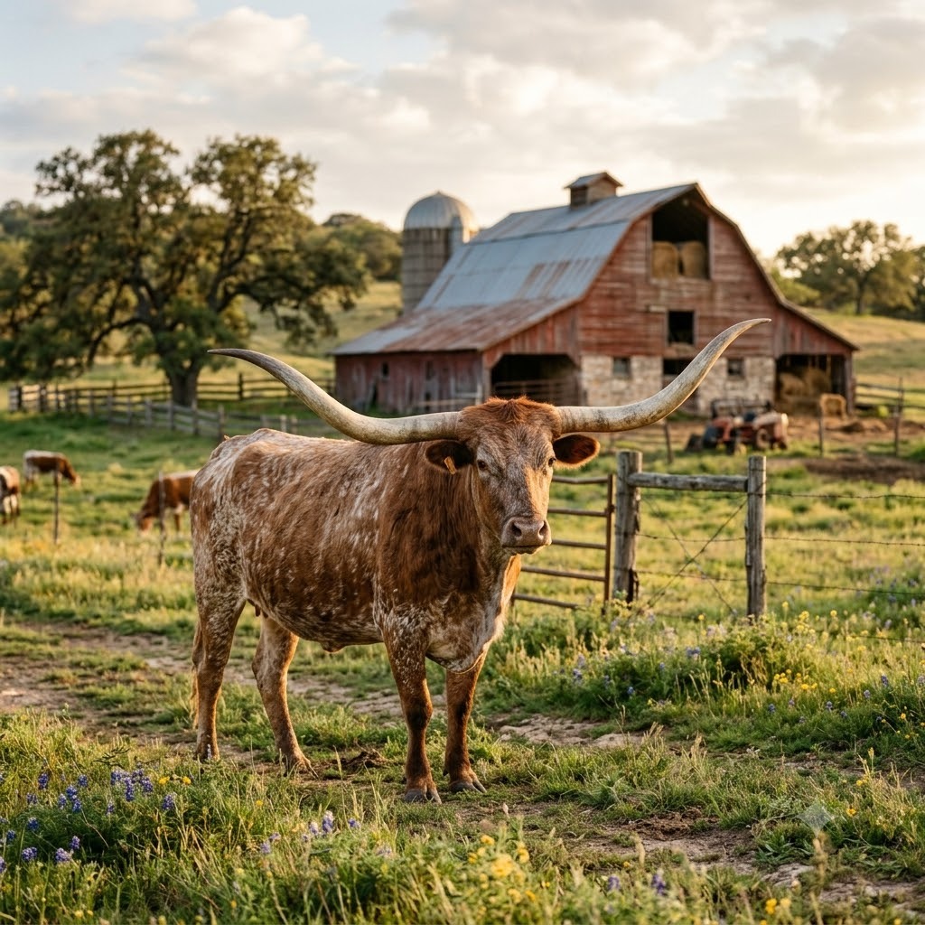 Texas Longhorn Cattle